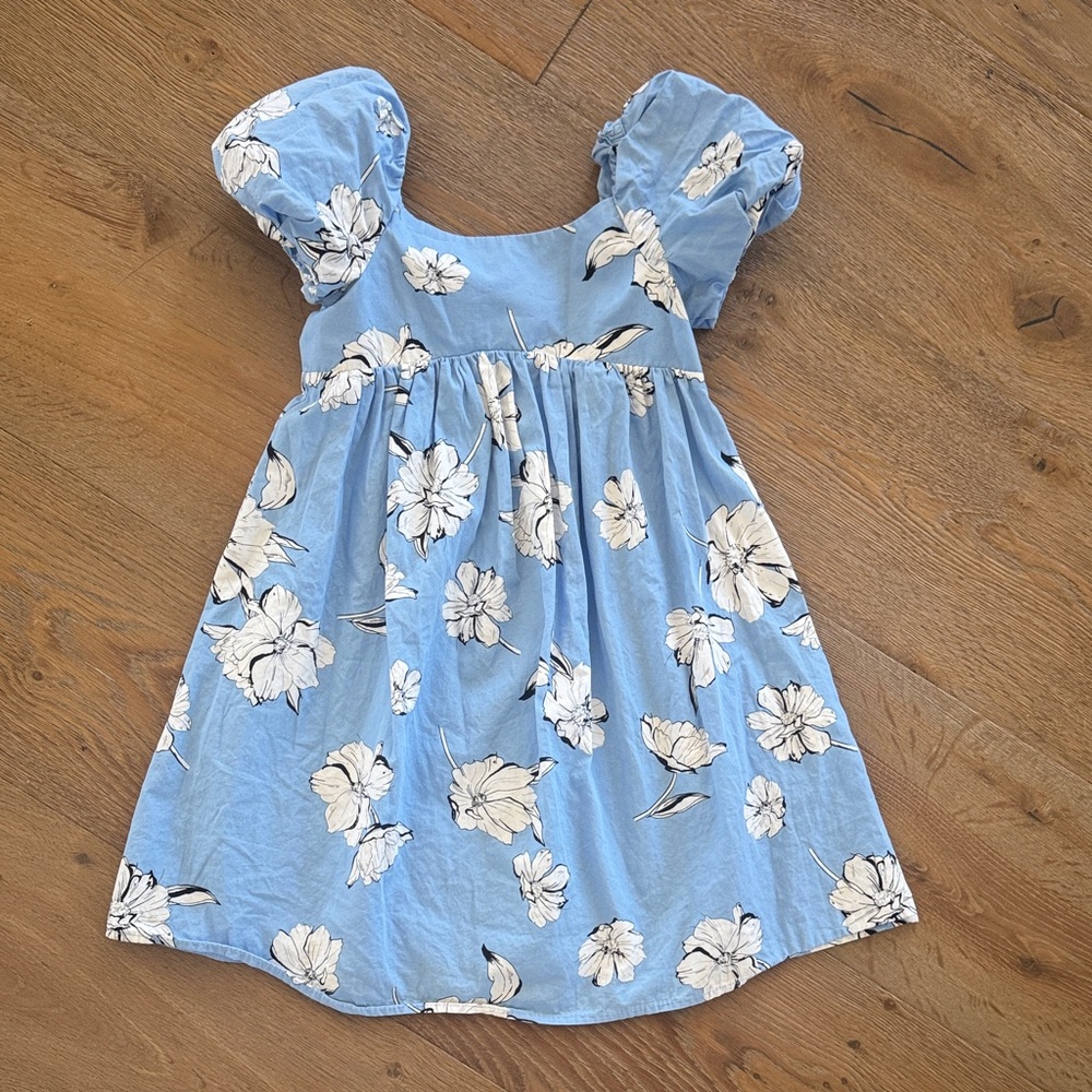 Zara Floral Blue Kids Dress